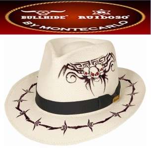 NEW Montecarlo Hats CUTTING EDGE Toyo Straw Fedora Hat  