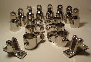 Bow Bimini Top Boat Stainless Steel Fittings Set 1  
