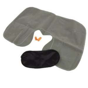   Pillow + Eye Shade Mask Blinder + Ear Plugs: Health & Personal Care