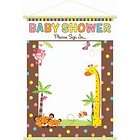   Shower Fisher Price Safari Sign In Sheet Welcome Baby Decoration Party
