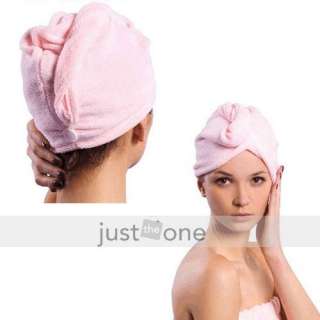 Women Long Hair Quick Drying Towel Hat Cap microfiber  