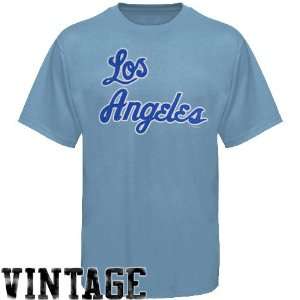  Majestic Los Angeles Lakers Light Blue Bench II T shirt 