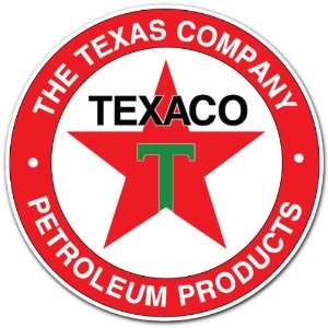 Texaco Petroleum Products Gas Station Racing Car Bumper Sticker Decal 