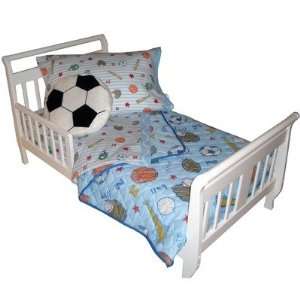  Crayola Sports Toddler Bed Set 4 Piece bedding: Baby