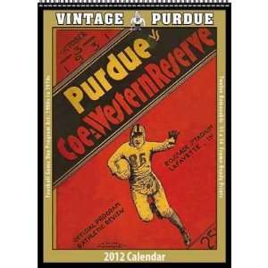  Purdue Boilermakers 2012 Vintage Football Calendar: Sports 