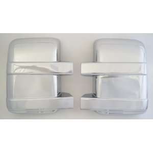 Ford F 250 / F 350 Super Duty Chrome Mirror Cover Set Without Turn 