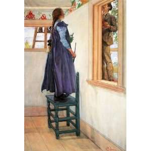  FRAMED oil paintings   Carl Larsson   24 x 36 inches 
