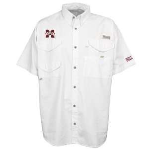   State Bulldogs White Bonehead Short Sleeve Shirt: Sports & Outdoors