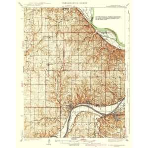  USGS TOPO MAP BONNER SPRINGS QUAD KS/MO 1940