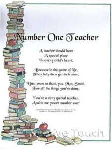 poem personalized #1 teacher books  