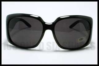 DG Squared Retro Sunglasses Womens Oversized Plastic Frame BLACK 