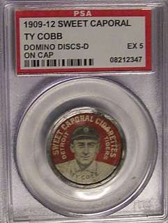 Ty COBB   1909 Sweet Caporal Domino Disc (PX7) PSA 5 EX  