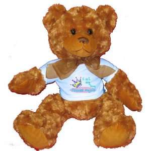   being princess Angela Plush Teddy Bear with BLUE T Shirt: Toys & Games