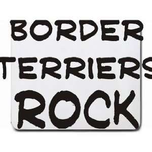 Border Terriers Rock Mousepad