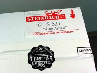 Steinbach Nutcracker: King Arthur S621   very rare NEW  