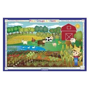  Food & Vitamins Activity Placemat Toys & Games