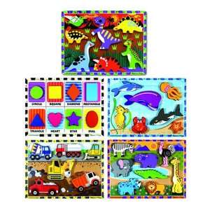  Chunky Puzzles (Set of 5): Toys & Games