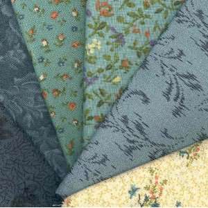   Fat Quarter Assortment Teals By The Assortment Arts, Crafts & Sewing