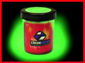 BLACKLIGHT UV PAINT Clear Neon INVISIBLE GREEN Brush On  