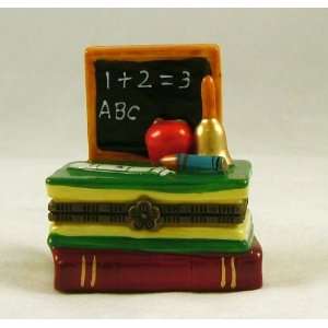    ABC Blackboard Teacher Gift Hinged Trinket Box phb