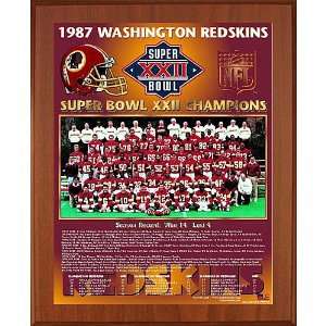 Healy Washington Redskins Super Bowl Xxii Champions 11X13 Team Picture 