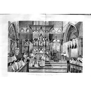    1881 CHURCH ENGLAND DEACON SINGING GOSPEL FINE ART