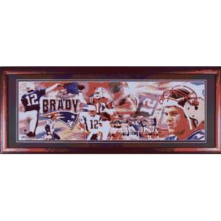  Tom Brady Panoramic   Framed: Sports & Outdoors