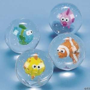  Tropical Fish Bouncing Balls (12 pc) Toys & Games