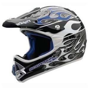  Scorpion VX 17 Burnout Helmet   Small/Blue: Automotive