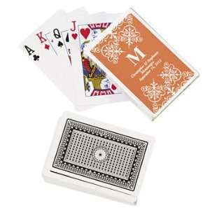   Monogram Wedding Playing Cards   Party Themes & Events & Party Favors