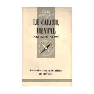 Le Calcul mental René Taton Books