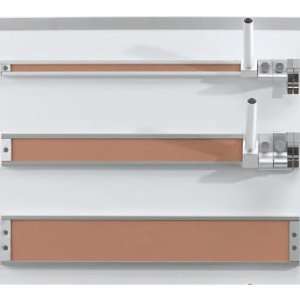  3H x 6L Map Rail with Cork Insert: Office Products