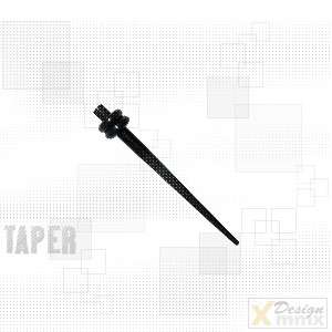 Expander Dehnungsstab Piercing Taper schwarz bis 10mm *  