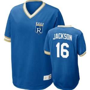 Kansas City Royals Bo Jackson #16 Nike Royal Cooperstown V Neck Player 