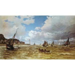  Of The Seine At Honfleur  Art Reproduction Oil Pa