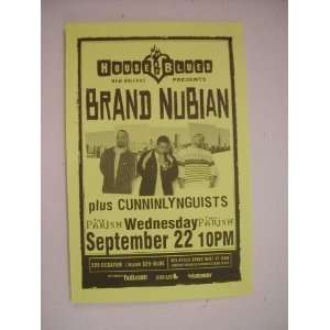Brand Nubian Handbill Poster House of Blues