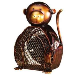  Monkey Figurine Mottled Brass Desk Fan: Kitchen & Dining
