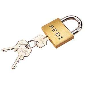  Brass Body Padlock 1 12 in. Brass Padlock