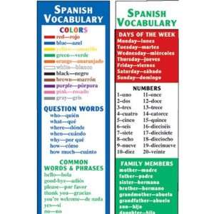  Spanish Vocabulary Smart Bookmarks: Toys & Games