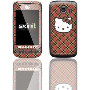  Hello Kitty Face   Red Plaid skin for LG Optimus S LS670 