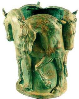 Cast Bronze Horse Urn Planter  
