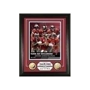   Tampa Bay Bucs Team Force 24KT Gold Coin Photo Mint