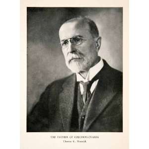  1929 Print Thomas Masaryk Czechoslovakia Europe Politician 