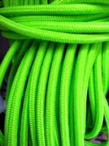 8tf stiff polyester Halter Cord 1/4 LIME Neon rope 50ft. NEW GREAT 