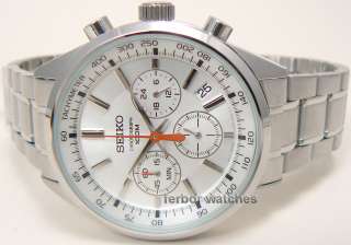 SEIKO CHRONO TACHY DATE STAINLESS STEEL BAND 100m SSB035 SSB035P1 