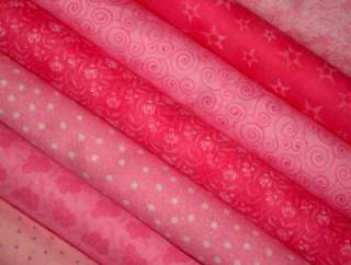 21 2.5 Pink Fabric Strips Jelly Roll Quilt Kit Quilting Cotton Sewing 