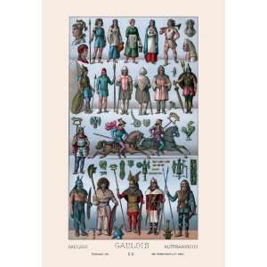  Britons and Gauls 12x18 Giclee on canvas