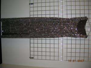 3000 MARC BOUWER beaded gown brown 6 8 NWOT  