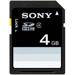  Sony   Flash memory card   4 GB   Class 4   SDHC 