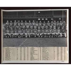  1957 New York Giants NFL Team Photo Vince Lombardi   NFL 
